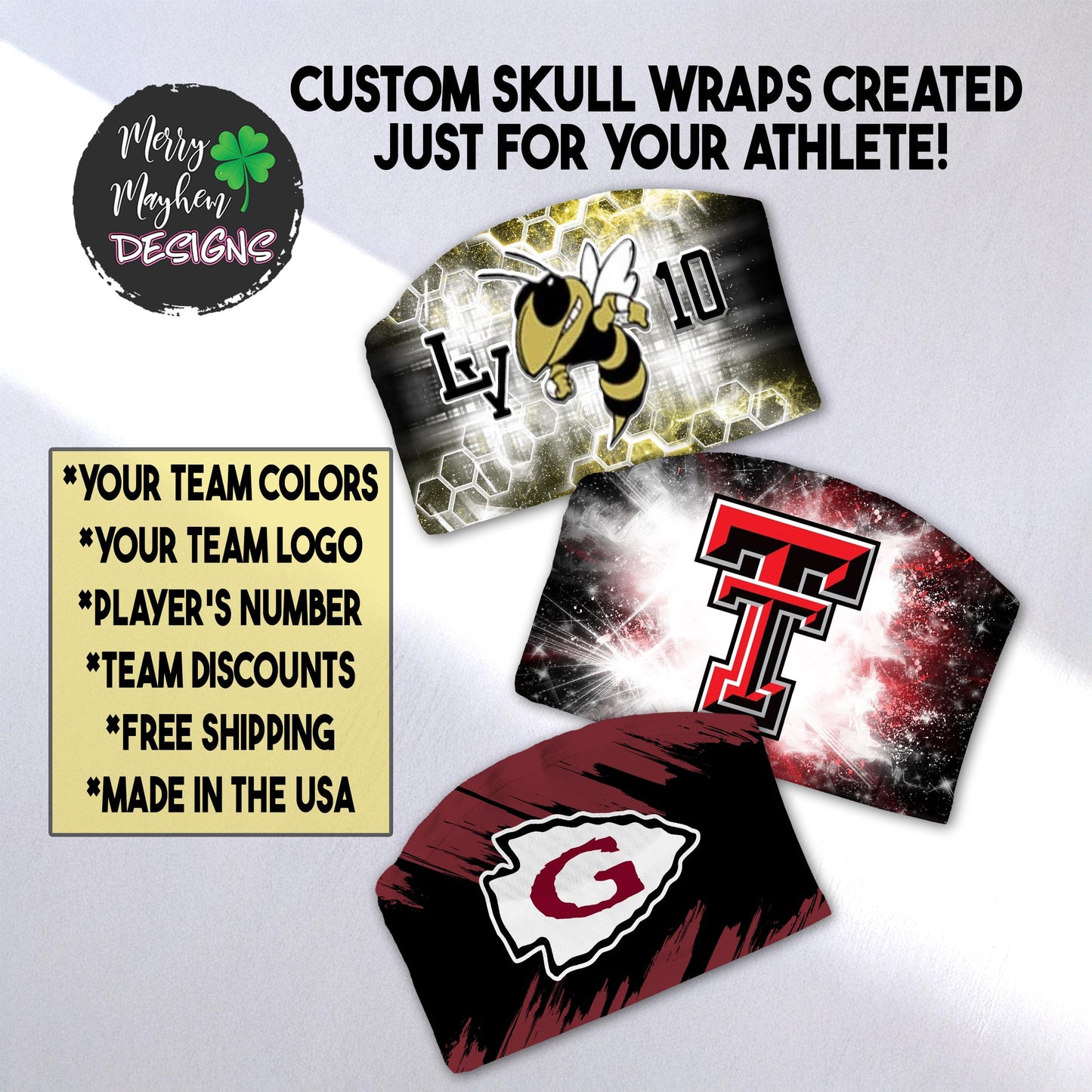 Personalized Cancer Support Skull Wrap – Awareness Ribbon Headwear, Custom Name & Number