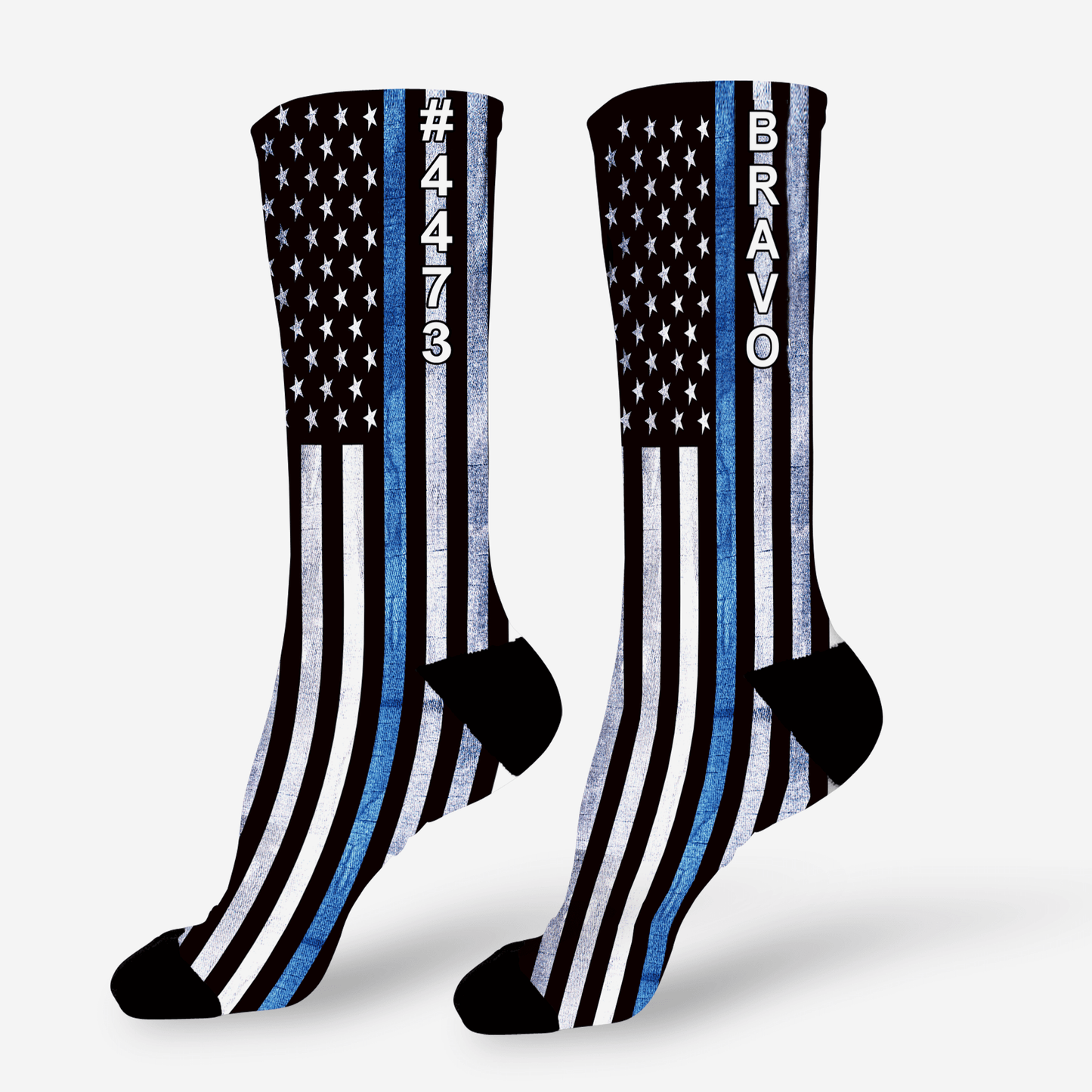 Pair of Flag Socks personalized