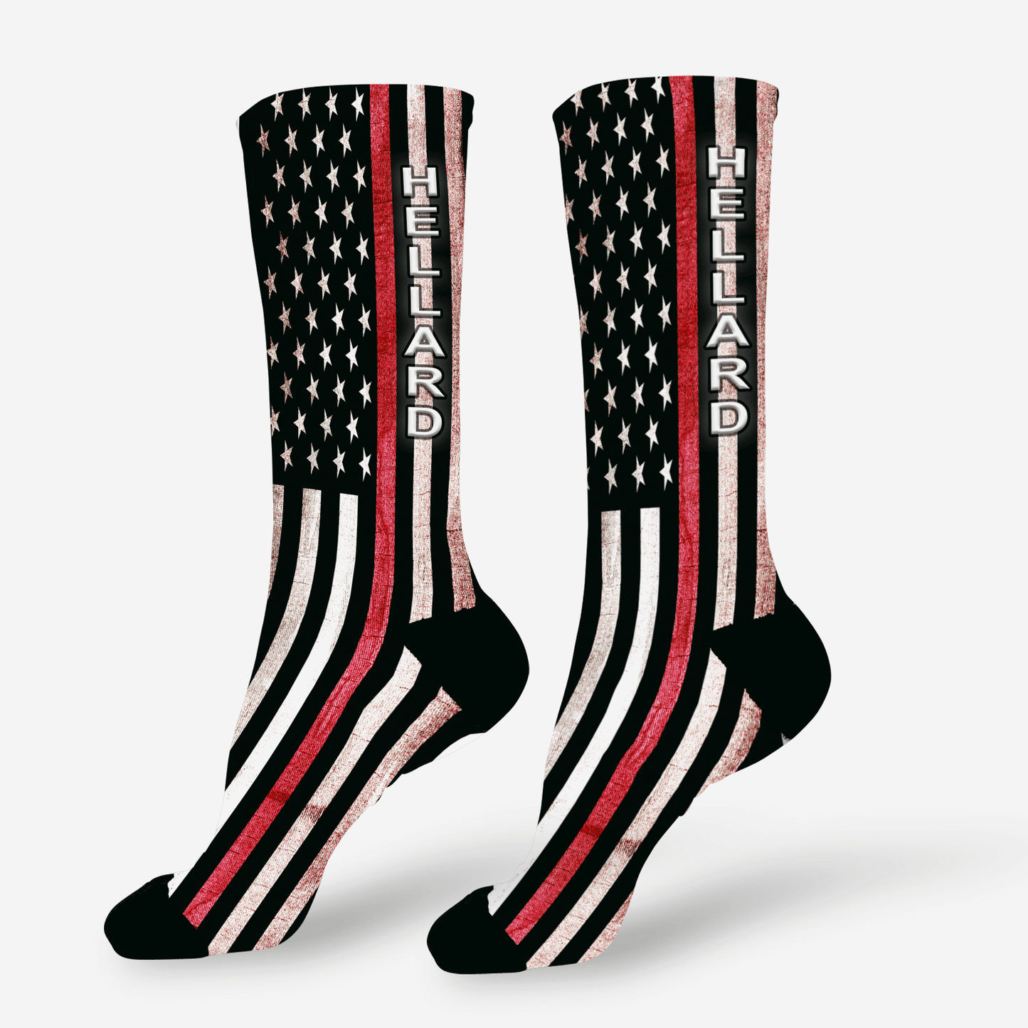 Personalized dress socks for firefighters