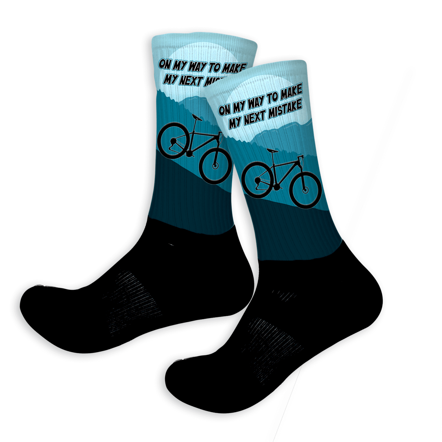 Personalized crew socks with your design printed on them