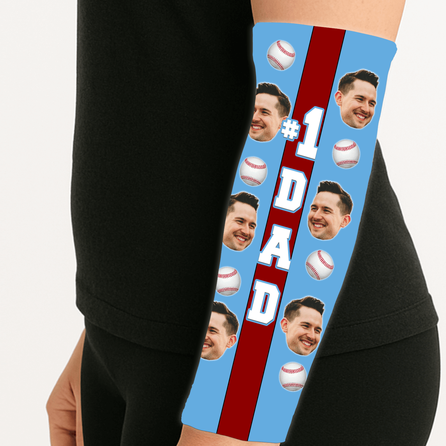 #1 Dad, Papa, or Grandpa Arm Sleeve – Personalized and Made to Order
