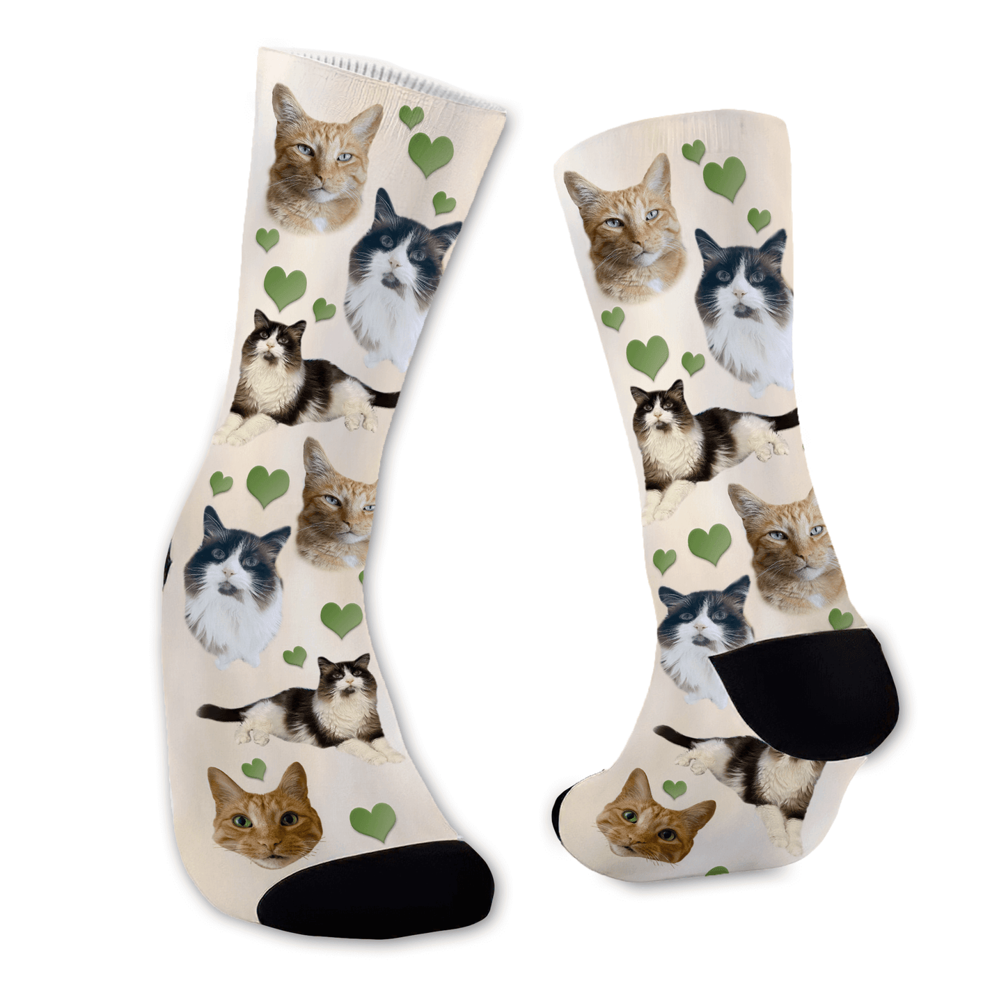 Custom designed pet photo socks by Merry Mayhem Designs