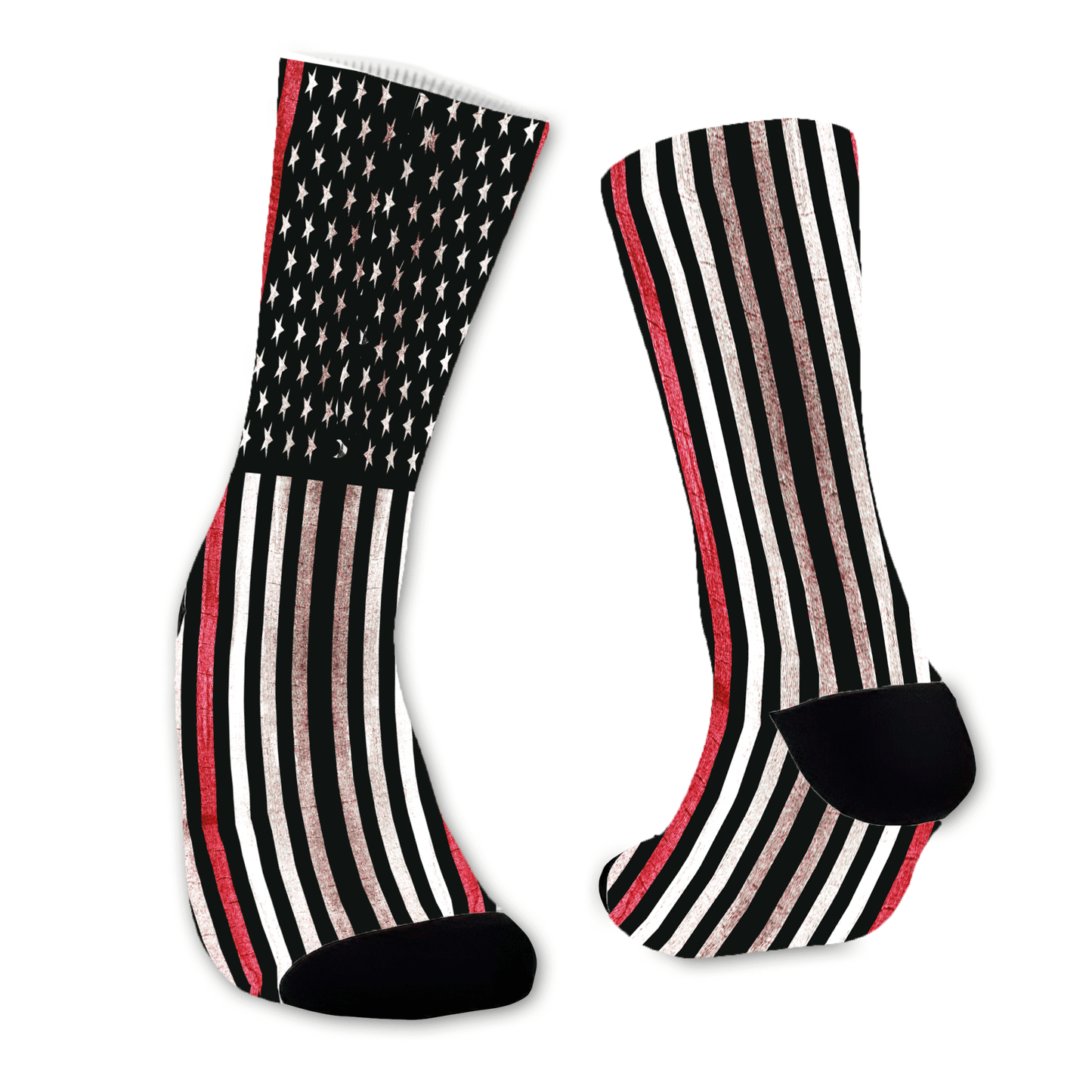 Red Line Flag socks for Groom or Wedding Party