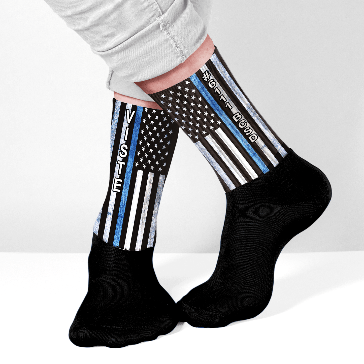 Custom name socks for law enforcement gifts
