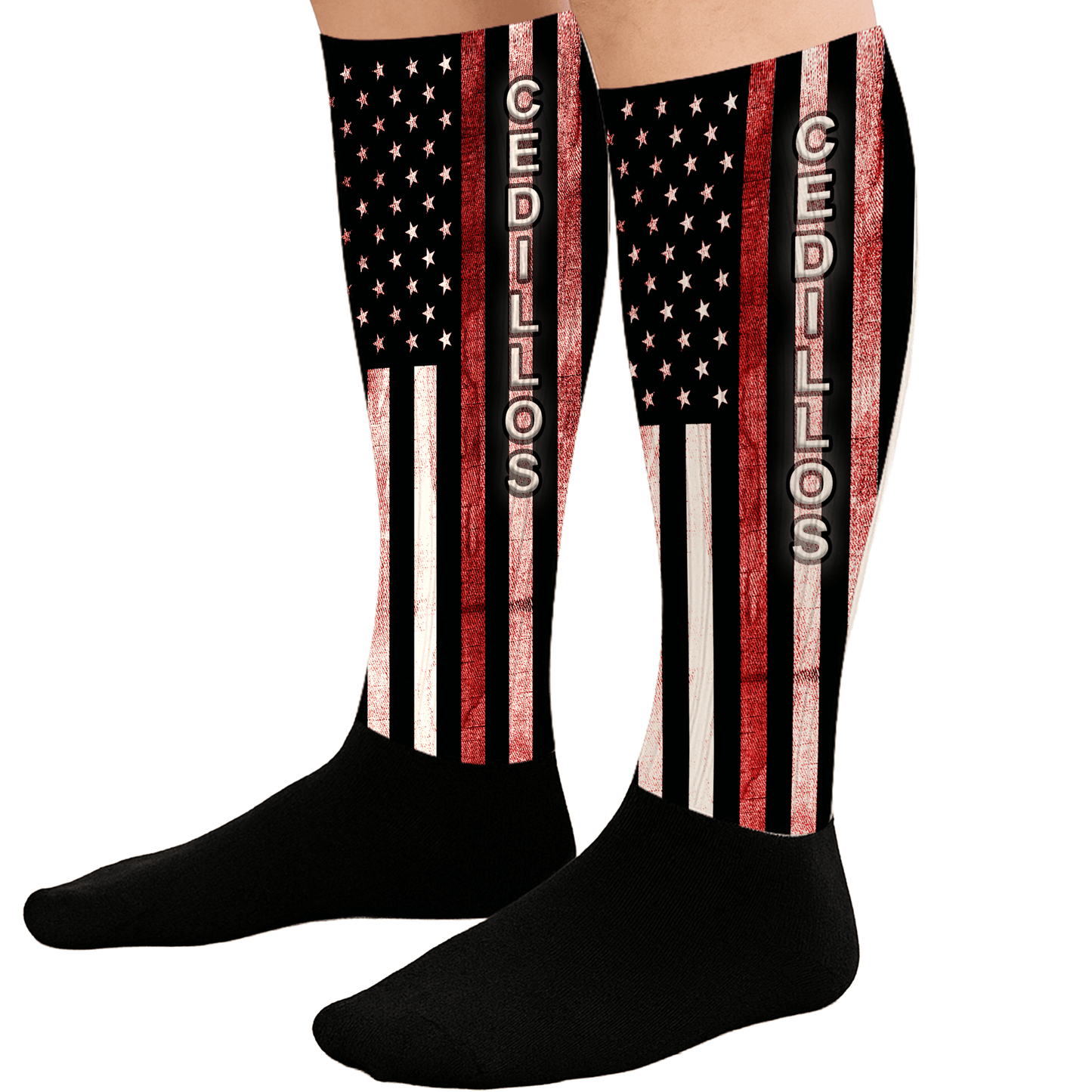 Wedding Graduation Firefighter socks Knee High Style
