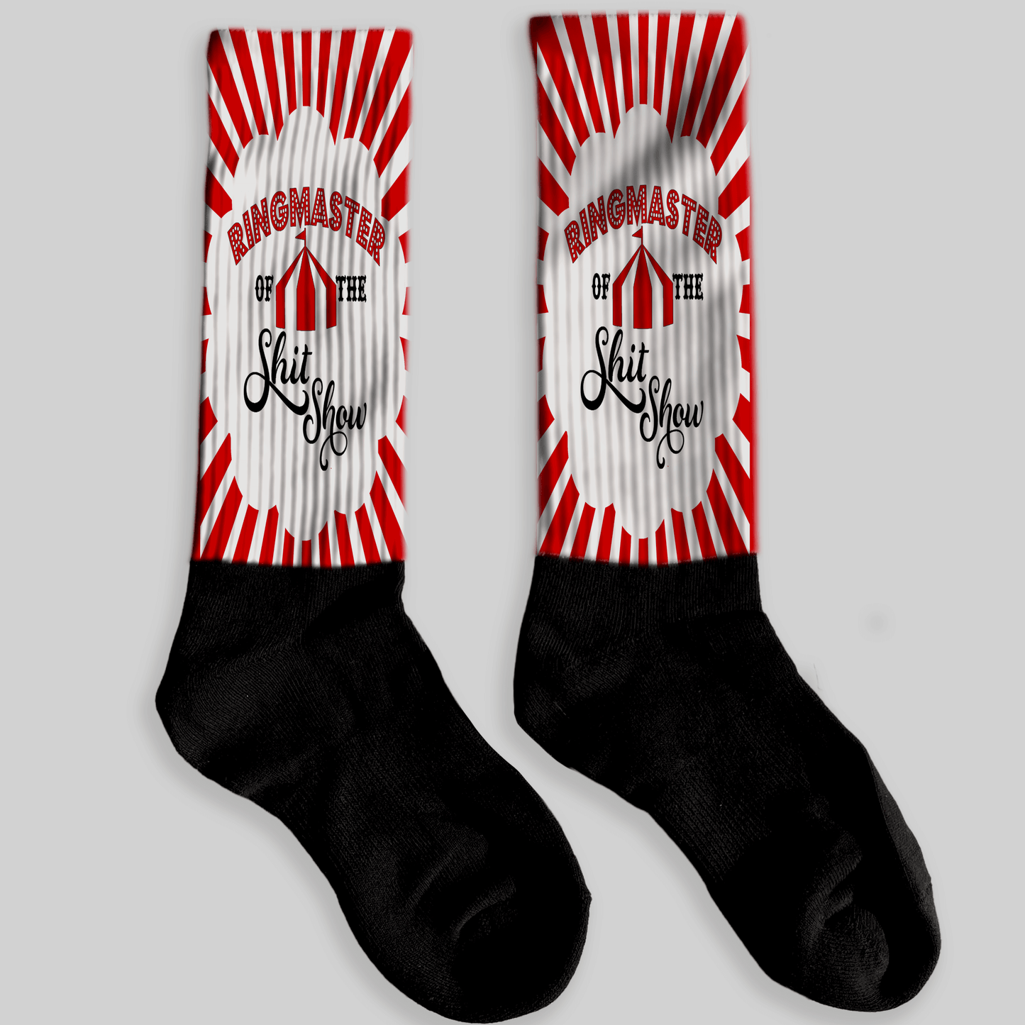 Pair of Ringmaster of the Shitshow Knee High Socks