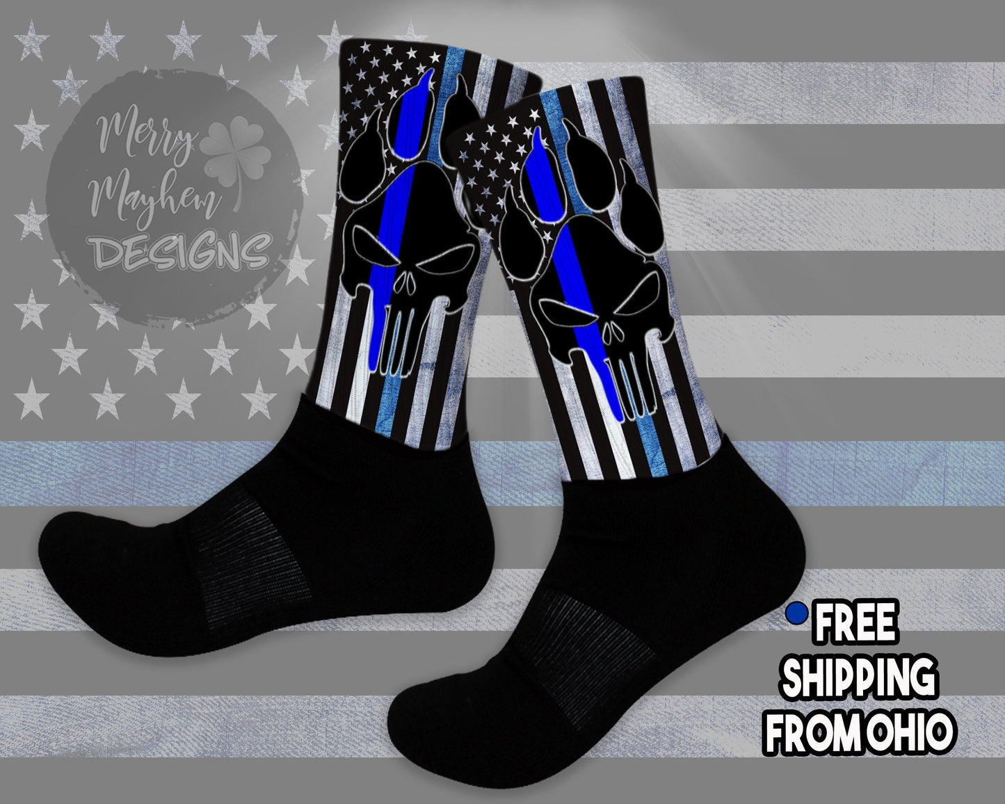 K9 Police Officer Gifts, Mens Stocking Stuffers, Gifts for Dog Lovers, Gifts for Police Officers, Crew Socks for Dad, Canine Handler Gift
