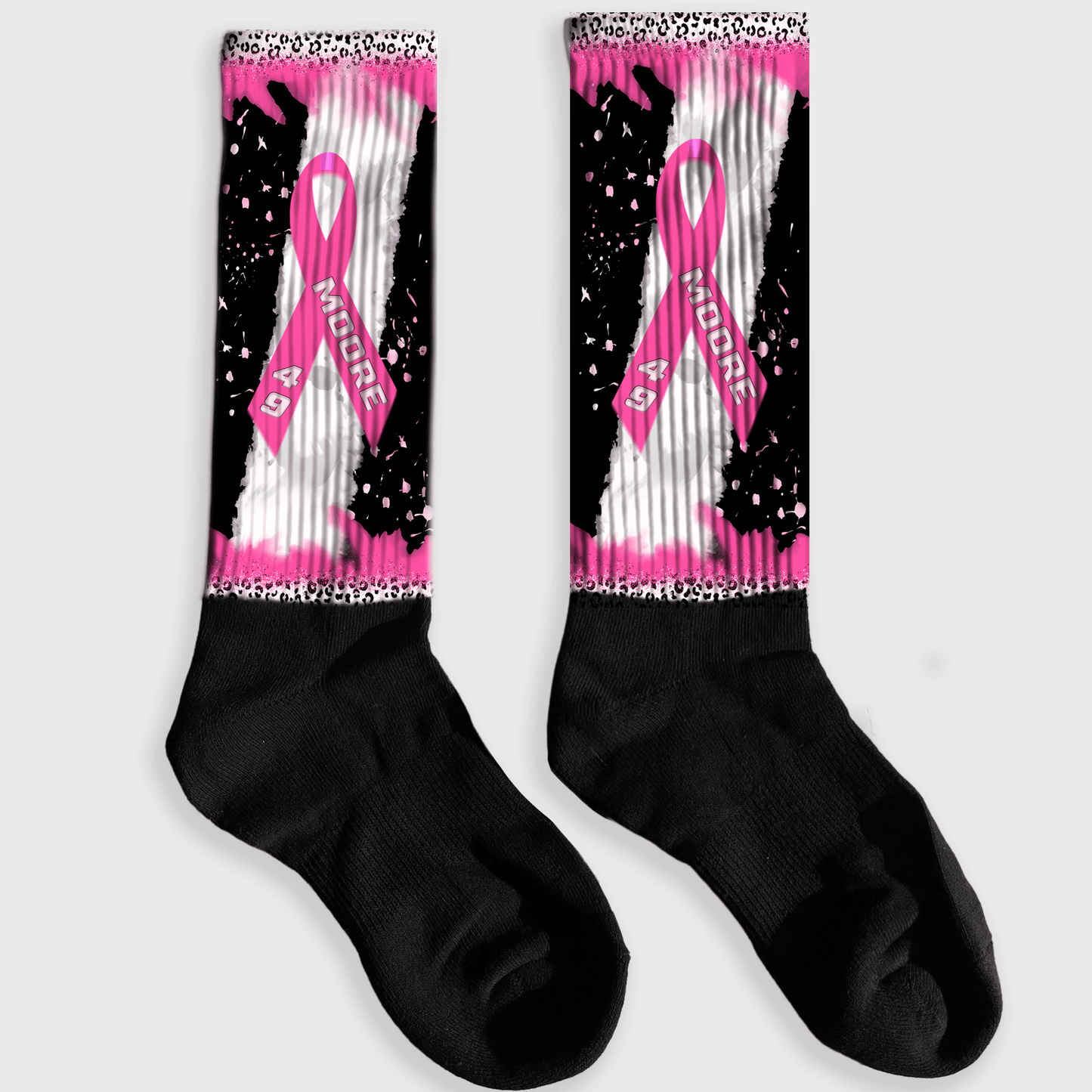 customized cancer awareness socks