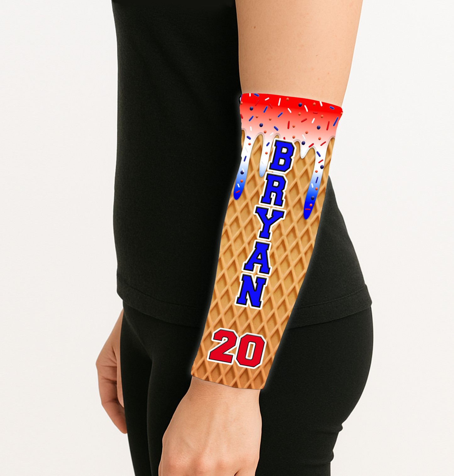 Ice Cream Drip Arm Sleeve, Custom Respect the Drip
