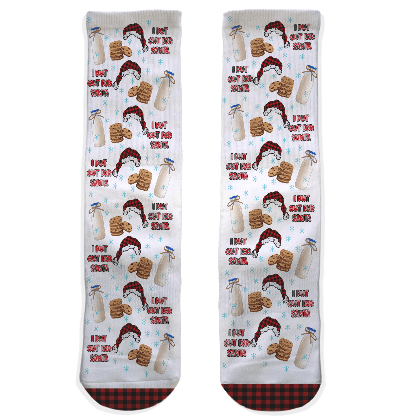 I Put Out for Santa Socks – Funny Christmas Crew, Secret Santa Socks