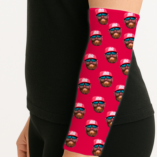 Photo Frenzy Sleeve – Custom Face Pattern Arm Sleeve for Players, Fans & Gifts