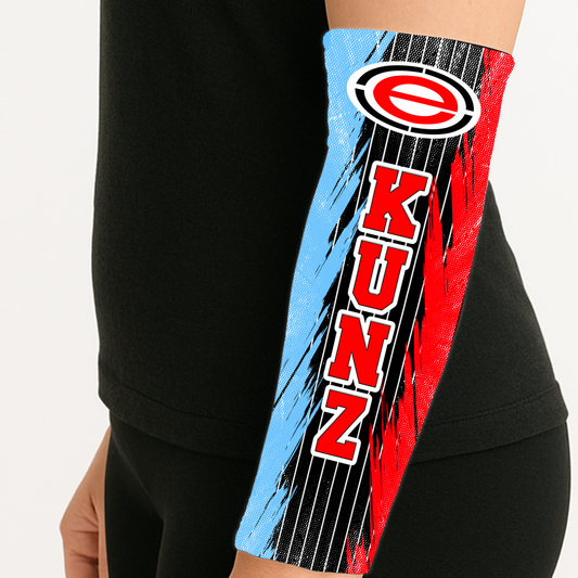 Power Streak Arm Sleeve – Custom Team Sports Design with Logo, Name & Colors