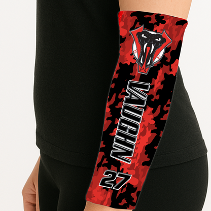 Game Day Camo Arm Sleeve – Personalized Sports Sleeve with Team Colors & Logo