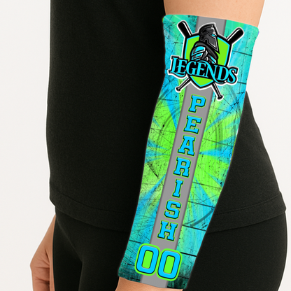 Color Burst Arm Sleeve – Tie-Dye Style Personalized with Logo, Name & Number