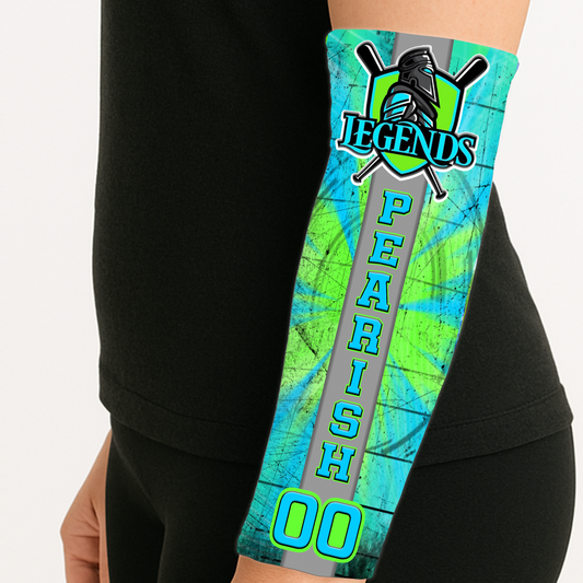 Color Burst Arm Sleeve – Tie-Dye Style Personalized with Logo, Name & Number