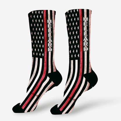 Personalized dress socks for firefighters