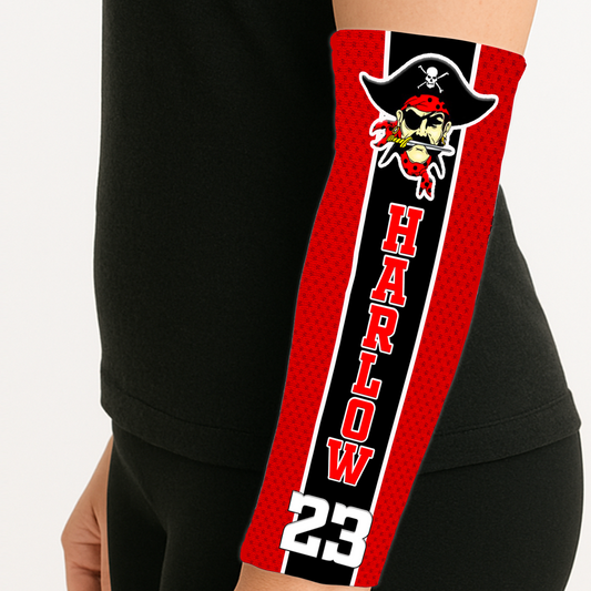 Jersey Pro Sports Arm Sleeve – Personalized Name, Number & Team Colors