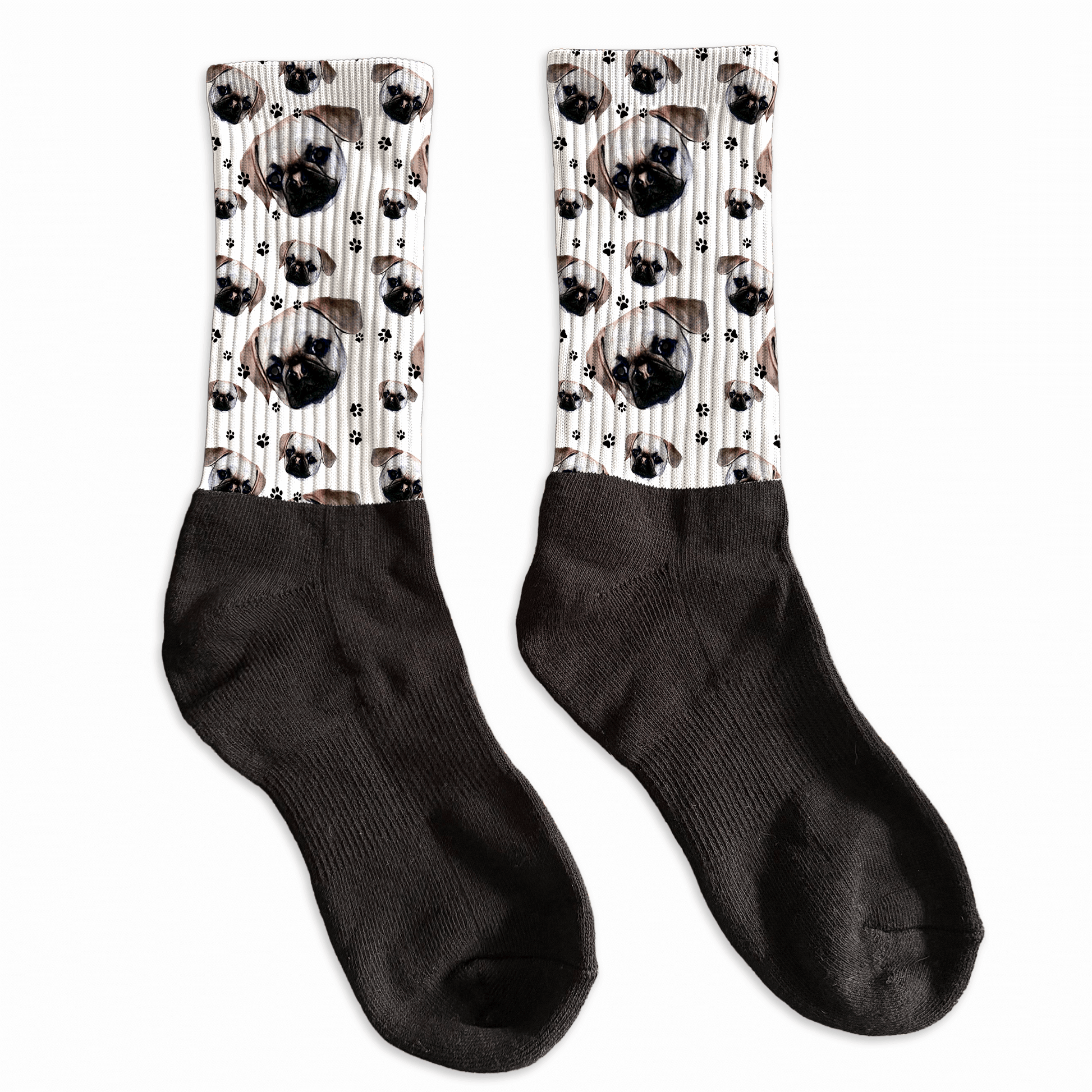 Your pet's photo on athletic crew socks