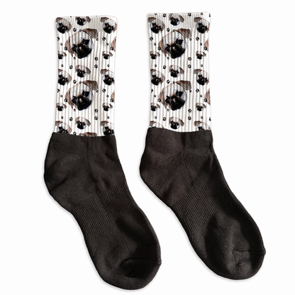 Your pet's photo on athletic crew socks
