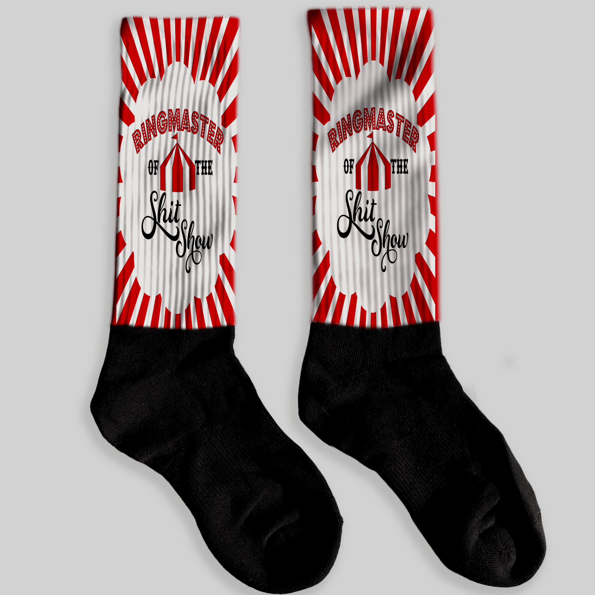 Pair of Ringmaster of the Shitshow Knee High Socks