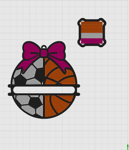 Basketball & Soccer Hair Tie Holder 3MF