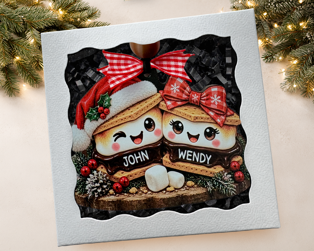 Personalized S’mores Family Christmas Ornament