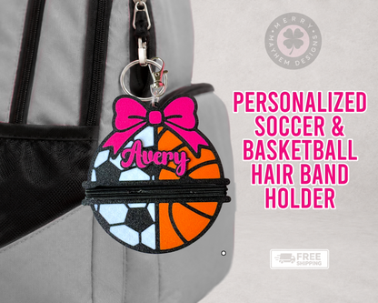 Basketball & Soccer Hair Tie Holder 3MF