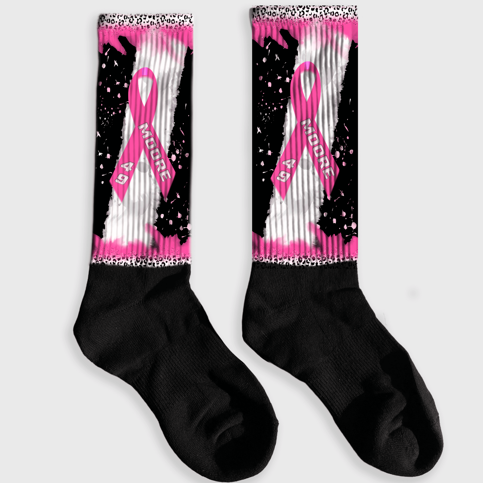customized cancer awareness socks