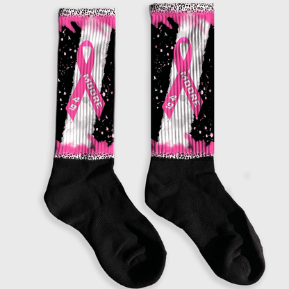 customized cancer awareness socks