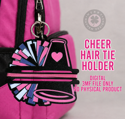 Cheer Hair Tie Holder 3MF