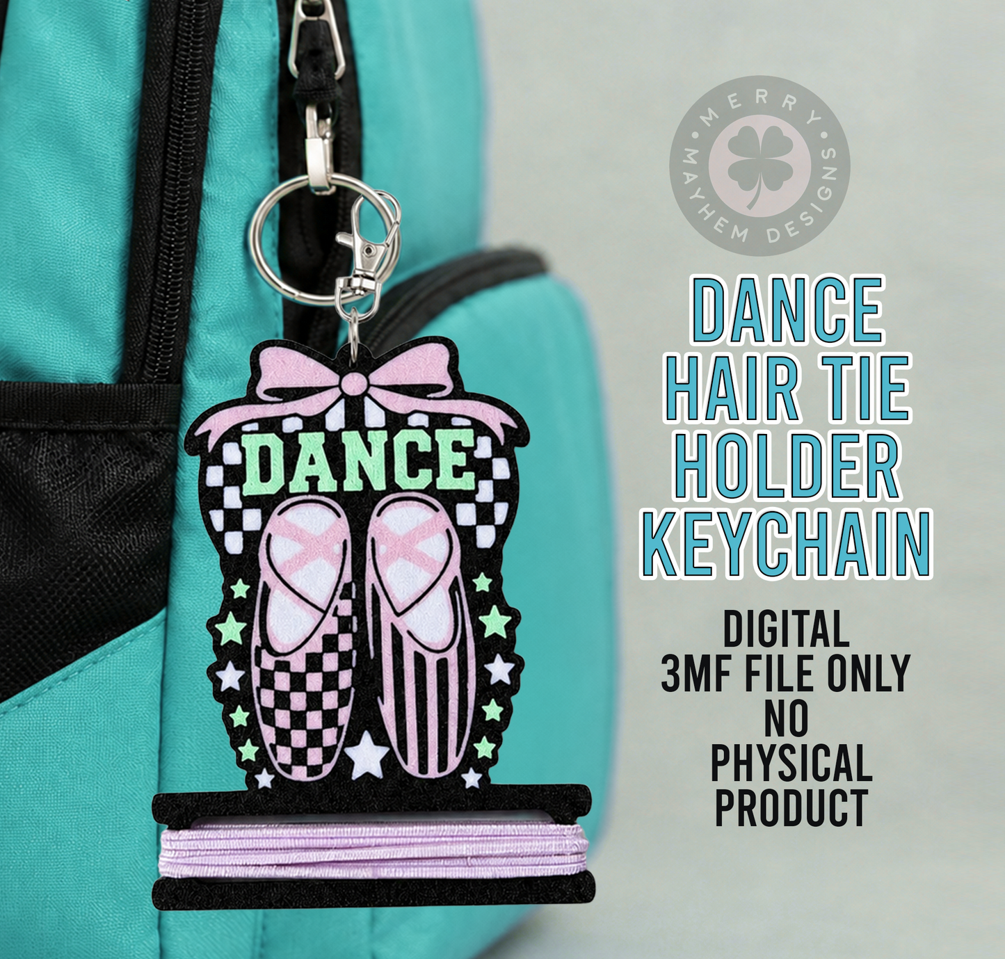 Dance Hair Tie Holder 3MF