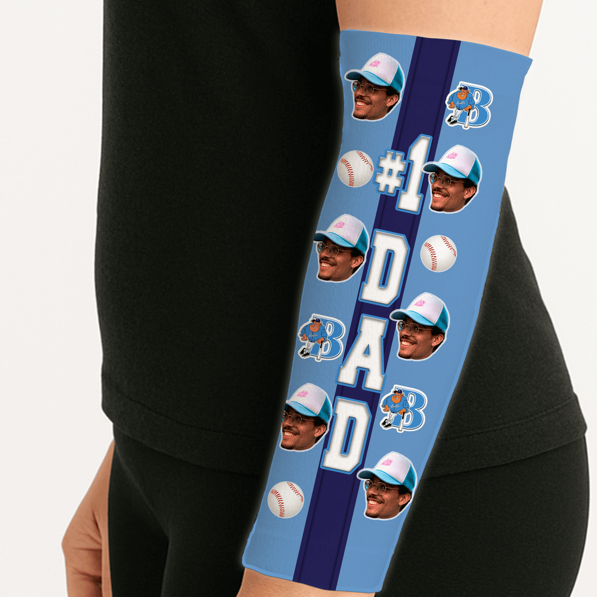 #1 Dad, Papa, or Grandpa Arm Sleeve – Personalized and Made to Order