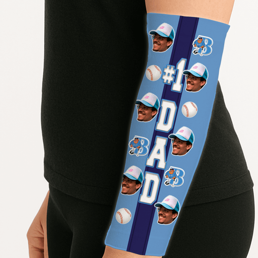 #1 Dad, Papa, or Grandpa Arm Sleeve – Personalized and Made to Order