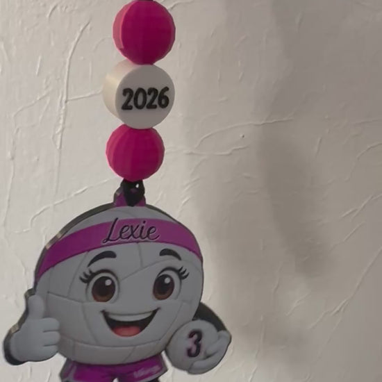 Custom Volleyball Team Ornament