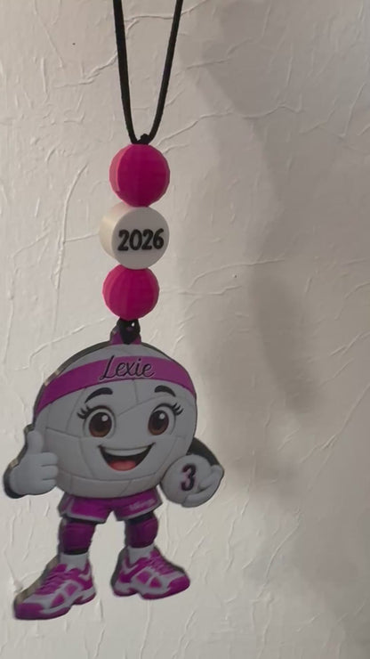 Custom Volleyball Team Ornament