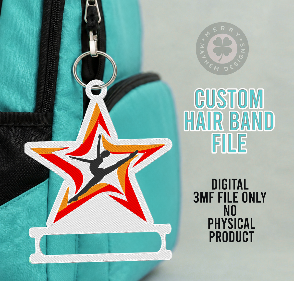 Custom Cali Dance Studio Hair Tie Holder 3MF