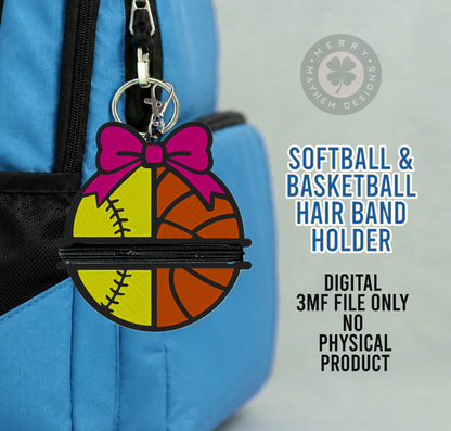 Basketball & Softball Tie Holder 3MF
