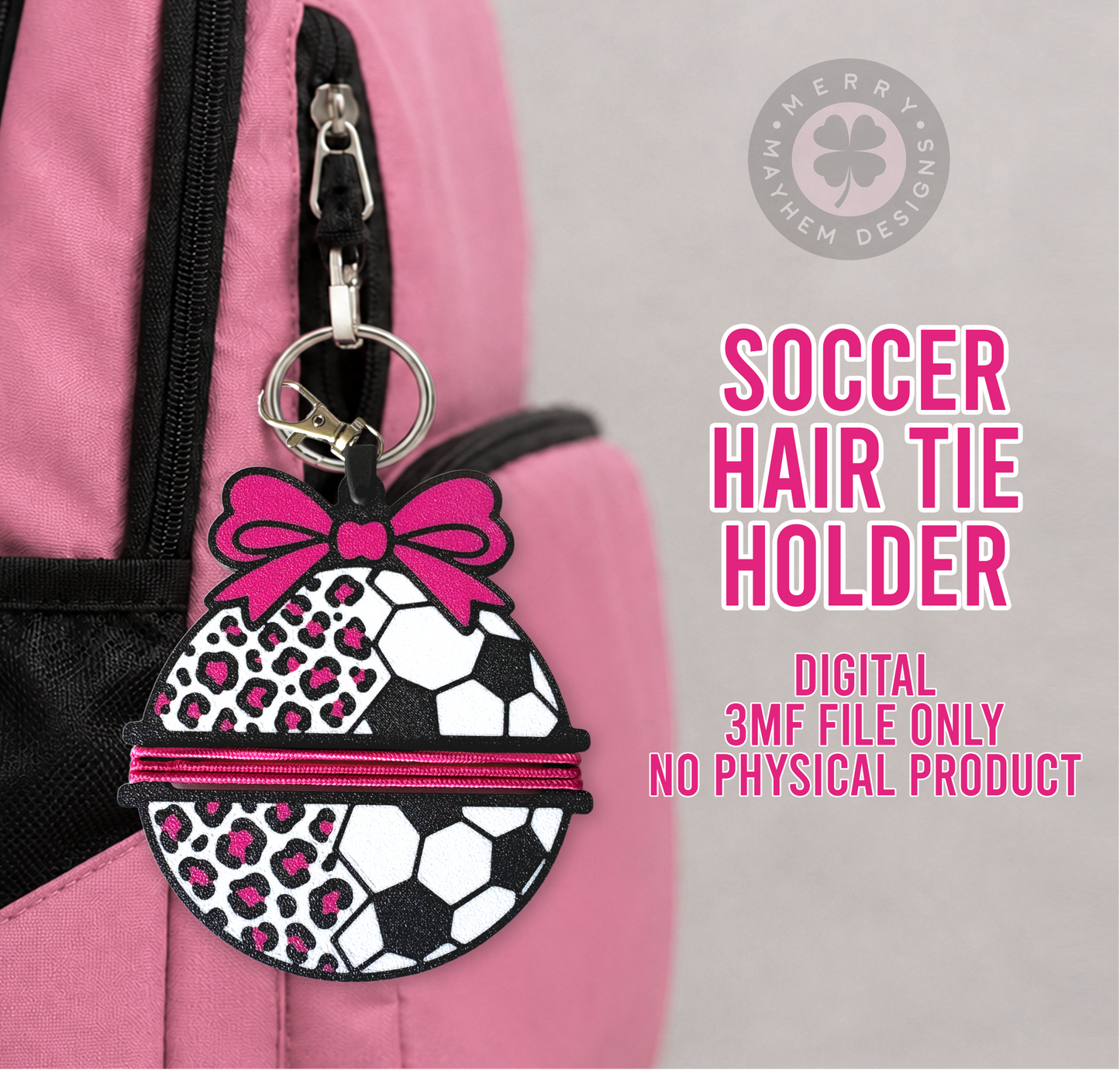 Soccer Hair Tie Holder 3MF