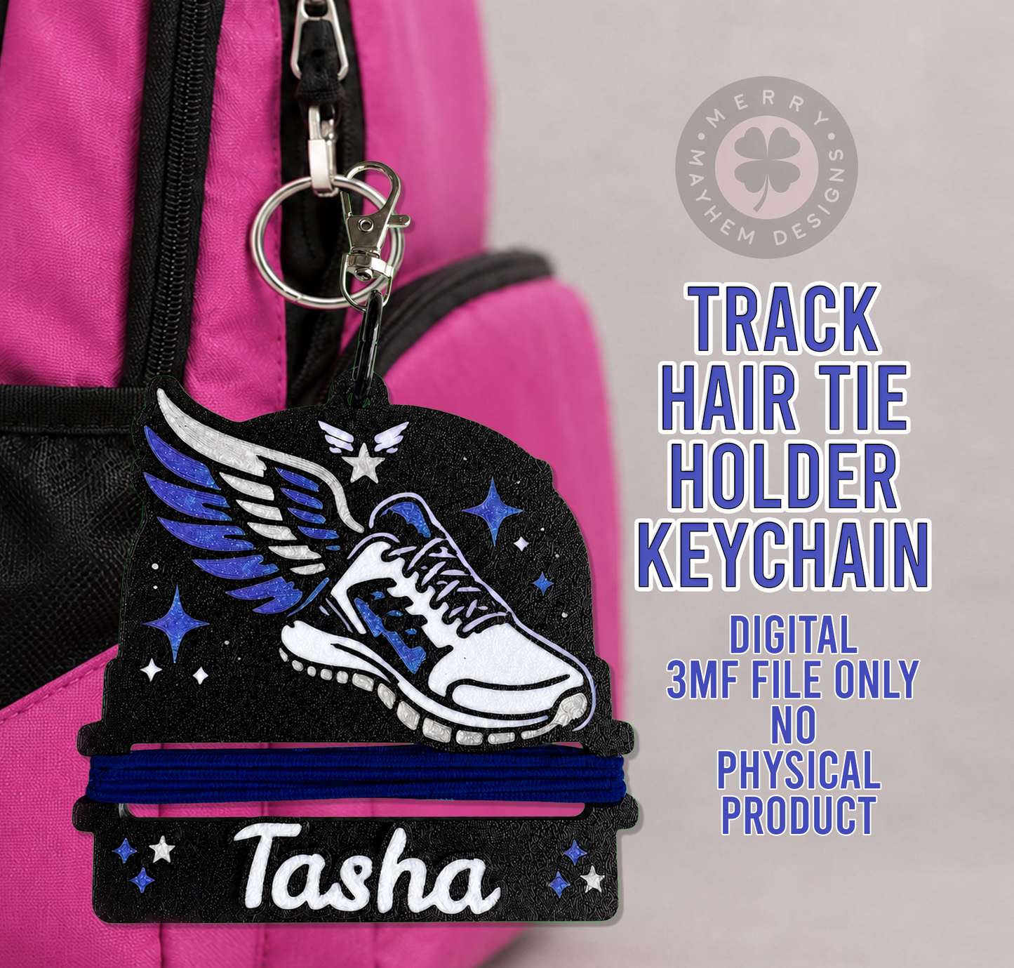 Track & Field Hair Tie Holder 3MF