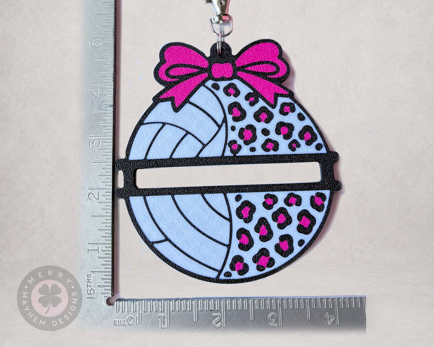 Cheetah Volleyball Hair Tie Holder 3MF